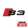 3D ABS Car Body Rear Trunk Badge Sticker Decoration Auto Modification Accessories for Audi S3 S4 S5 S6 S7 S8 Tail Emblem Decals