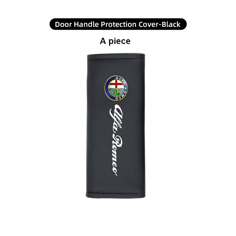 Car Roof Door Handle Anti-slip Cover Protector Case Emblem Accessories For Alfa Romeo Giulia 147 Mito 156 159 166 GT Stelvio