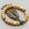[Hasegawa of the Buddhist altar] prayer beads japanese tree Maki Dokzan jade tailoring Pure silk tassels Fukakusa made in Japan Juzu Can be used by
