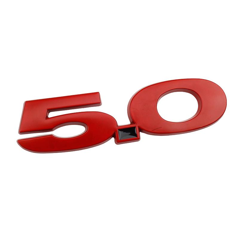 Car 3D Metal 5.0 Logo Decals Sticker For Ford Mustang GT GT50 2021 2020 2019 2018 Rear Trunk Body Badge Emblem Styling Stickers