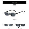 Cat-eye sunglasses with diamond-studded lenses, women's decorative sunglasses