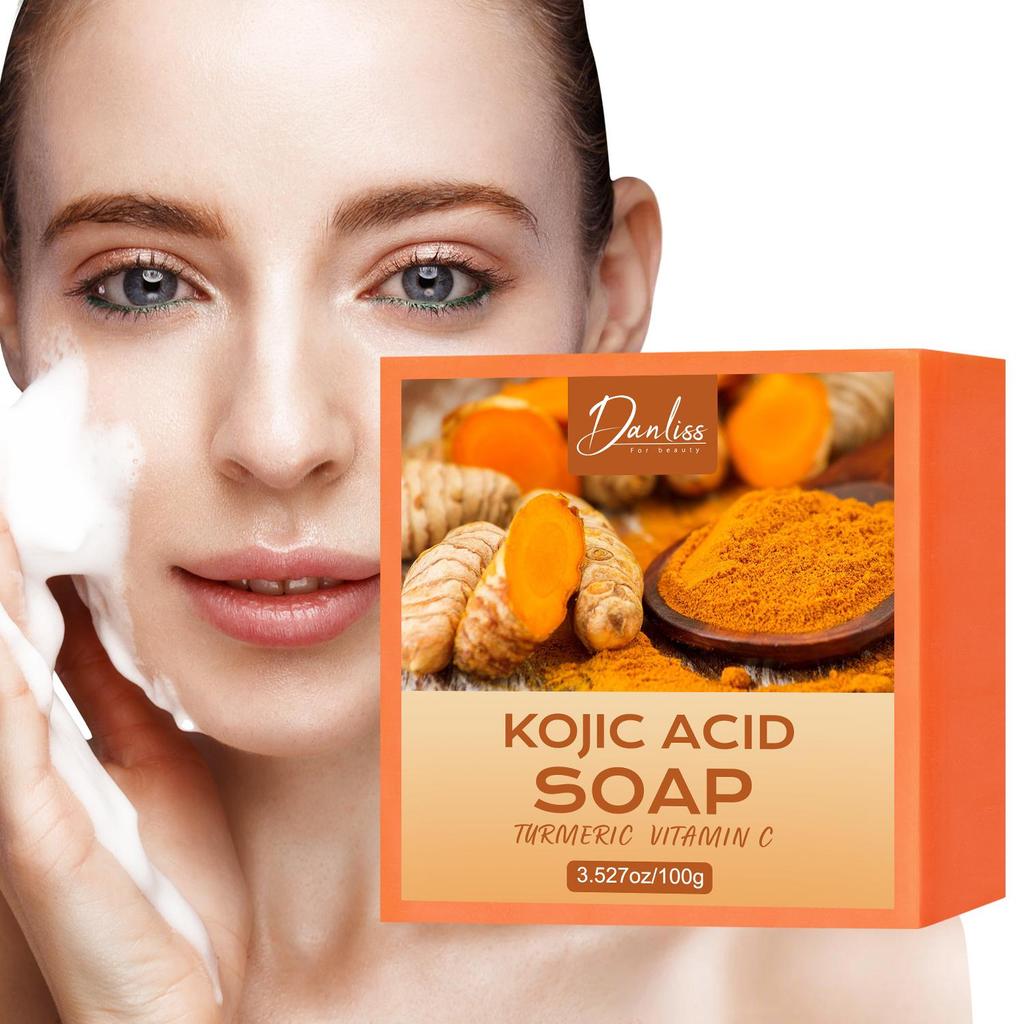 Kojic Acid Soap With Vitamin C and Vitamin E-Deep Cleansing and Nourishing the Skin, Prevents Dryness, and Maintains Softness,100g