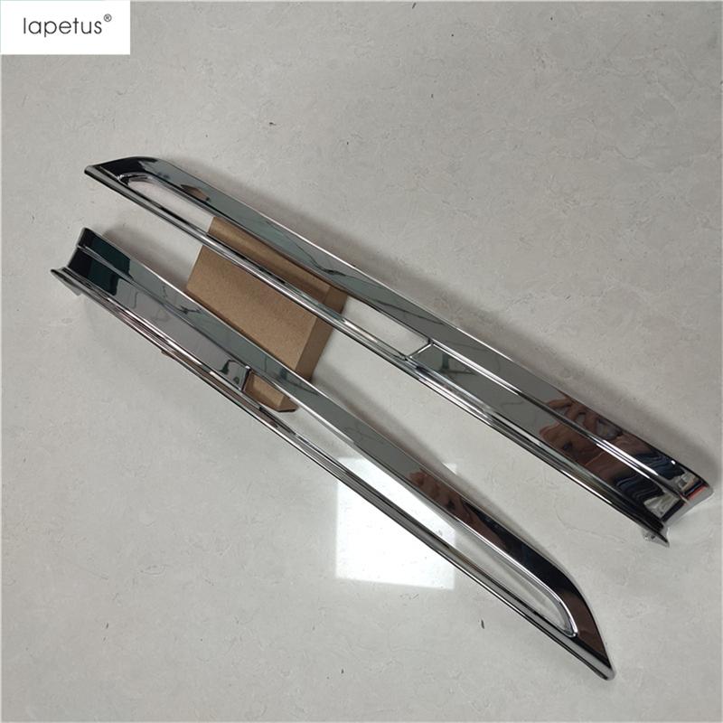 For Mazda CX-30 - 2025 Car Front Rear Fog Lamp Decorative Light Bar Eyebrow Cover Trim ABS Chrome Carbon Fiber Accessories