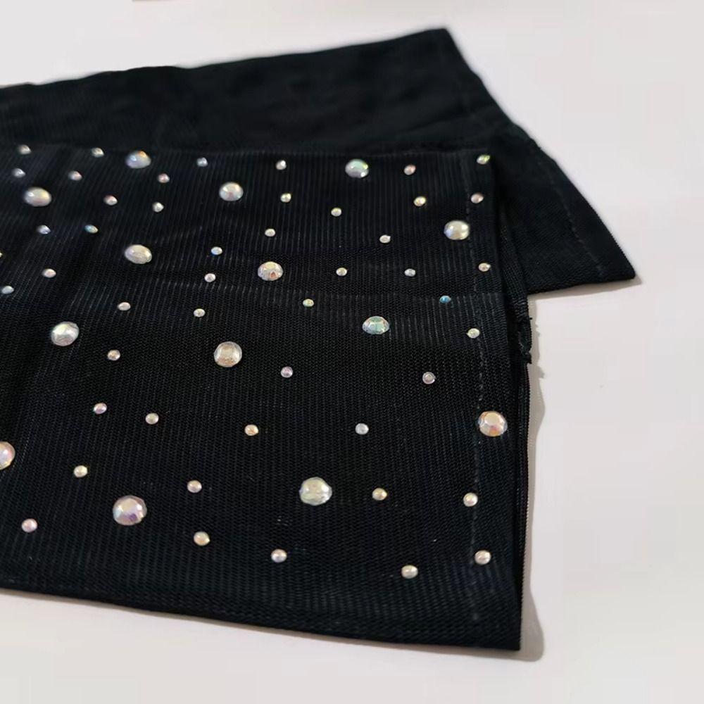 Mesh Fingerless Gloves Shiny Party Costume Fashionable Glitter Long Gloves Cosplay