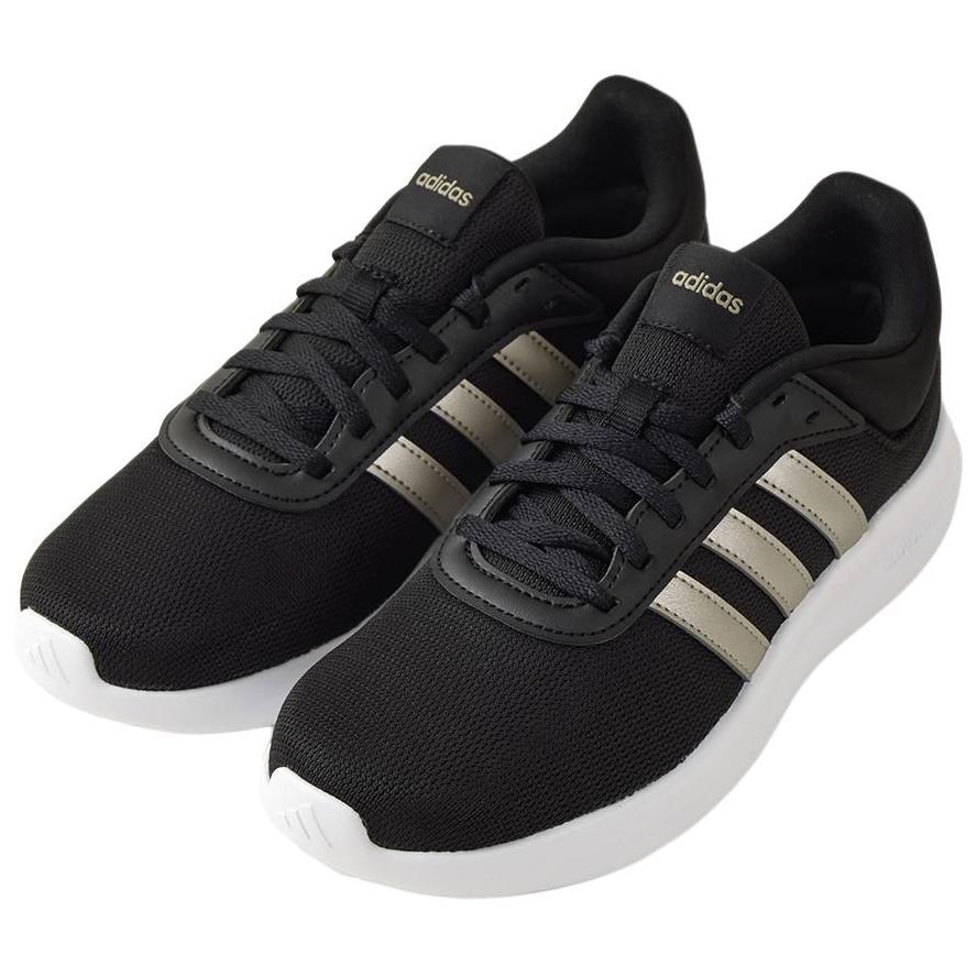 adidas Lite Racer 4.0 Легкие Удобные Нескользящие Прочные Низкие Повседневные Кроссовки для Бега Женские Кроссовки Черные Белые IH2682