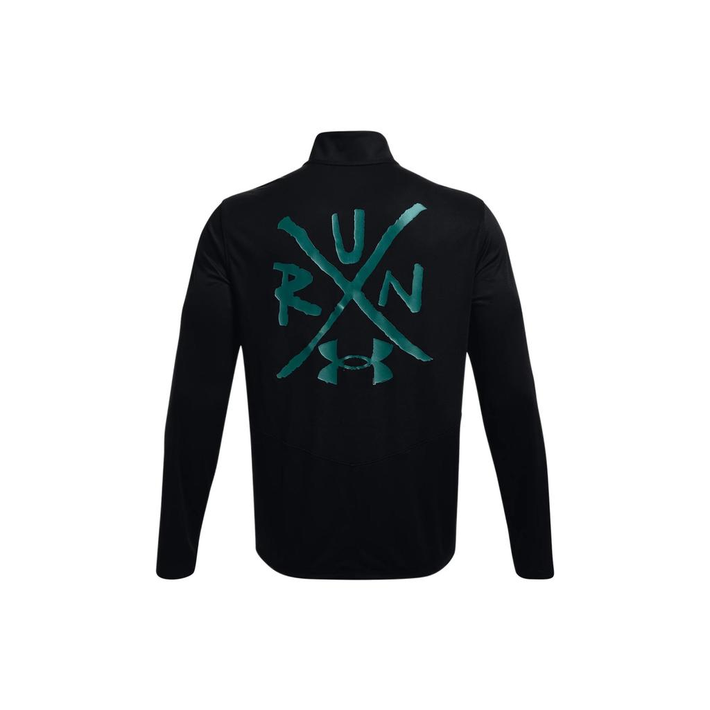 Under Armour Skull Letter Pattern Print Slim Fit Sports Running Dry Comfortable Crew Neck Short Sleeve T-Shirt Men Tops Black 1370333-001