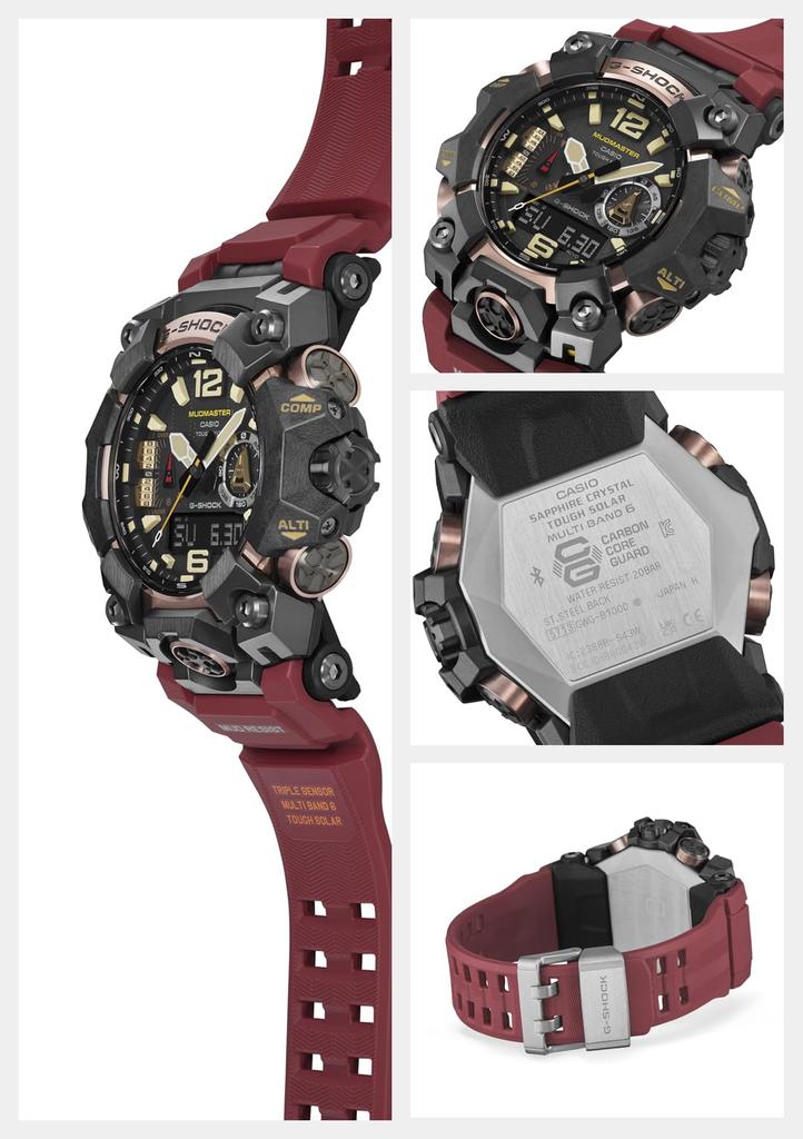 Часы Красные [Casio] G-Shock GWG-B1000-1A4JF Мужские
