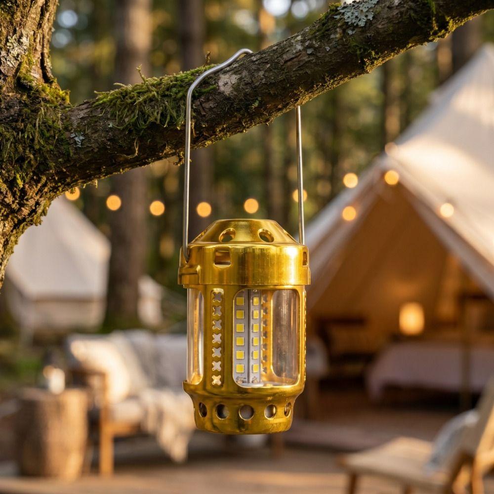 Aluminum Alloy Tealight Candle Lantern Lightweight Camping Lantern Camping Outdoor