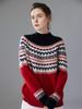 Женский джемпер из кашемира с жаккардовым узором Fair Isle и рукавами реглан