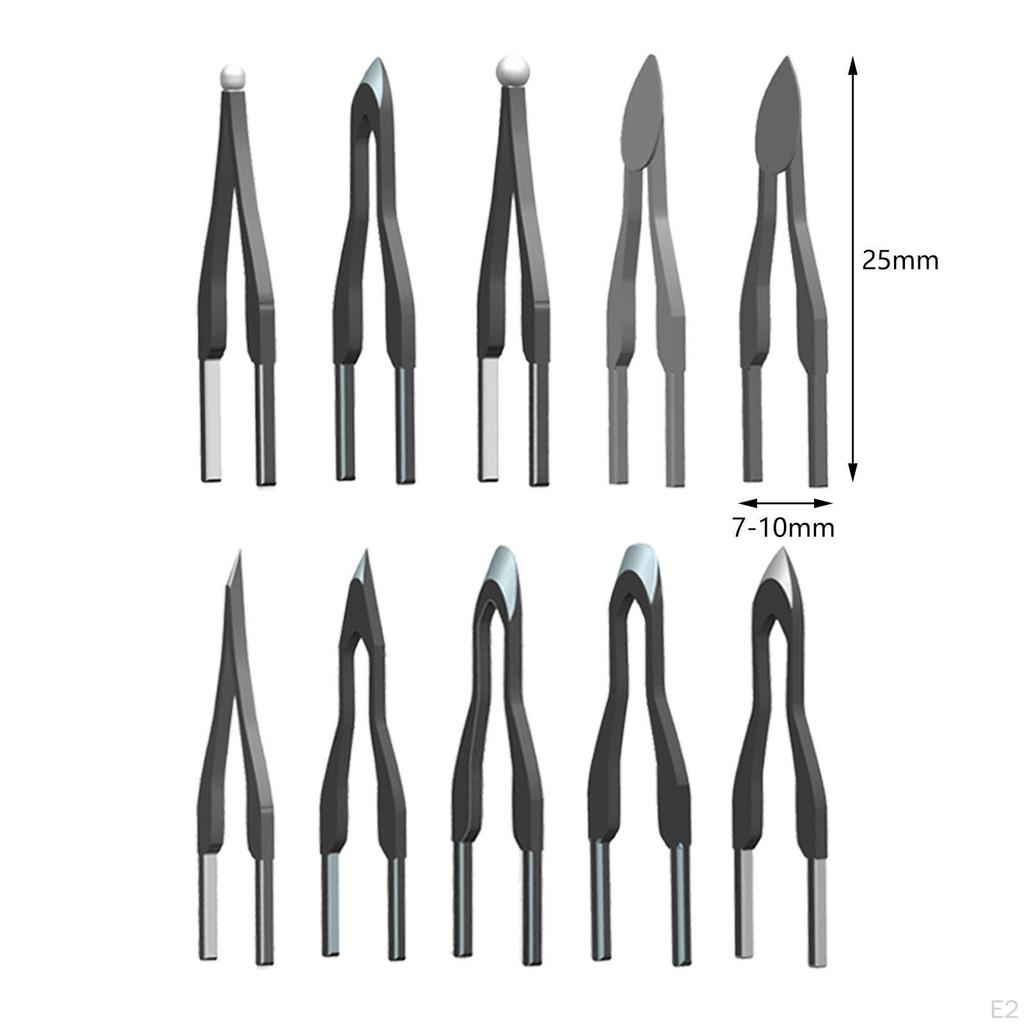 10 шт., наконечники для ручек для пирографии, аксессуары для машин для сжигания древесины, сильная сварка