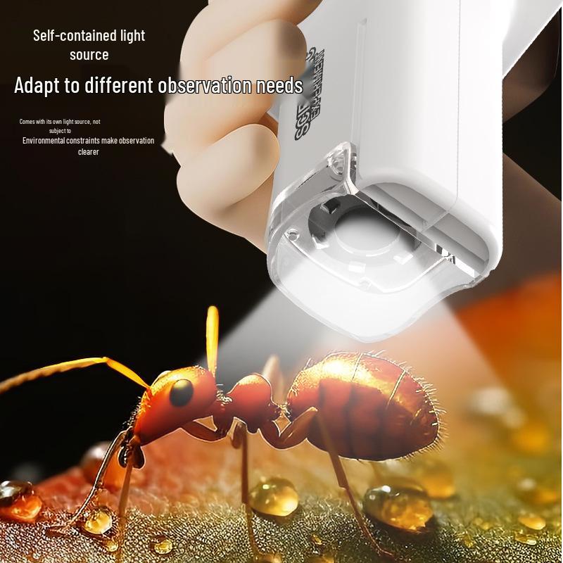 Портативный цифровой микроскоп HD с дисплеем для образовательного использования