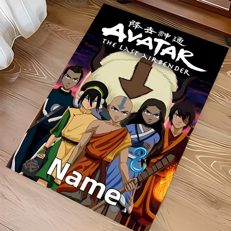 Custom personalization Avatar The Last Airbender Print Area Rug - Soft, Washable Non-Slip Indoor Mat,Living Room,Home&Office Decorative Rug