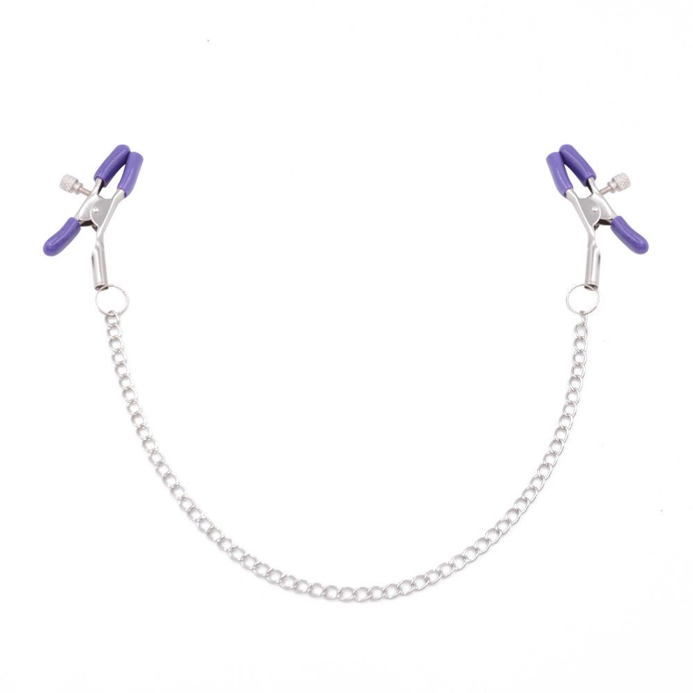 Регулируемые Металлические Зажимы для Сосков Клипсы Стимуляция Груди Флирт Цепочка для Сосков для Пар BDSM Секс Игра Игрушки для Женщин Секс-Игрушки