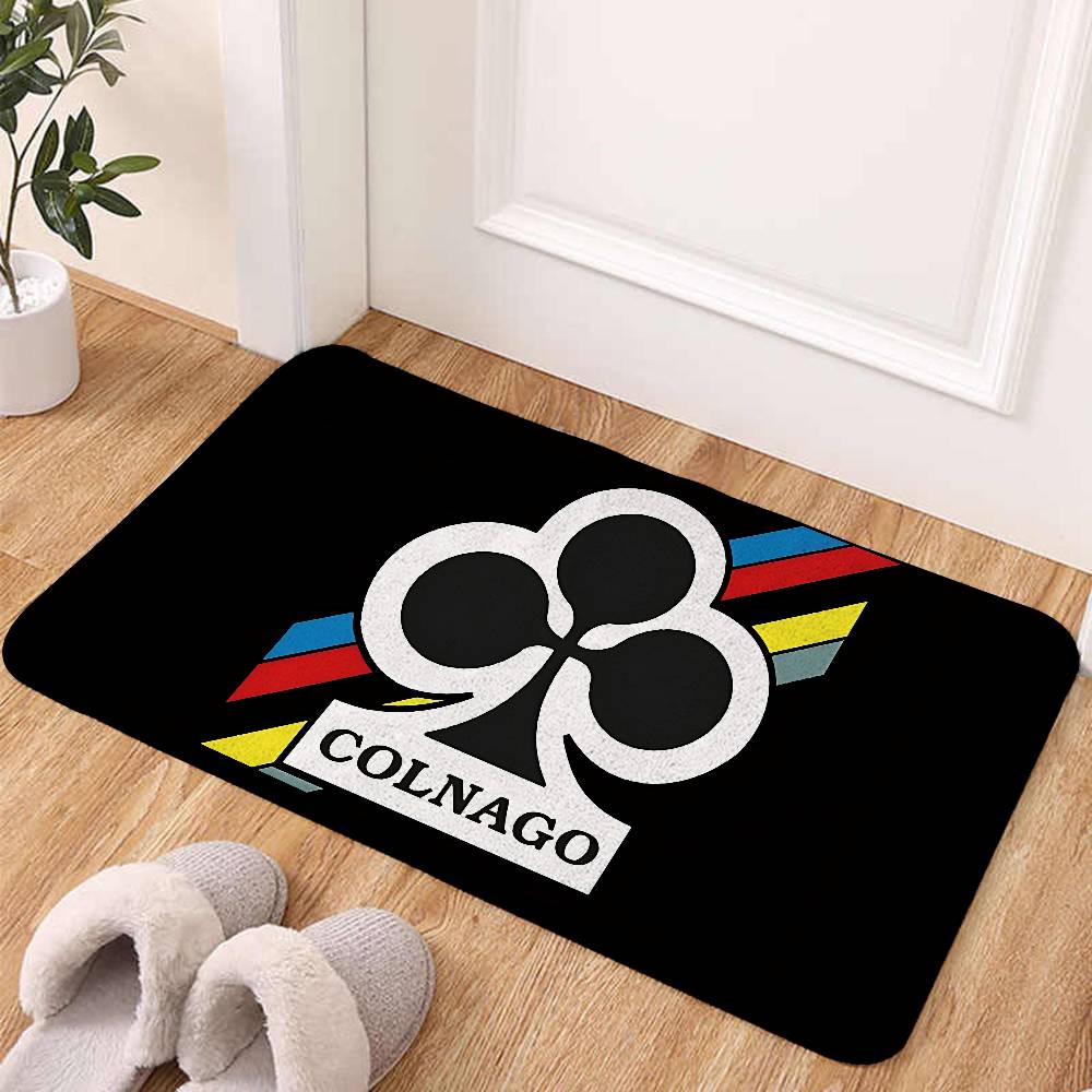 Colnago Logo Floor Mats Home Laundry Rug Carpet For Living Room Decor Lounge Area Anti-slip Foot Mat Entrance Doormat