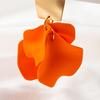 1 пара серег-капель, темперамент, элегантные нестандартные геометрические универсальные украшения, акриловая оболочка, женский цветок