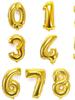 32-Inch Aluminum Foil Number Balloons Gold Silver Birthday Baby One Year Old Decorative Photography Balloons Celebration Supp...