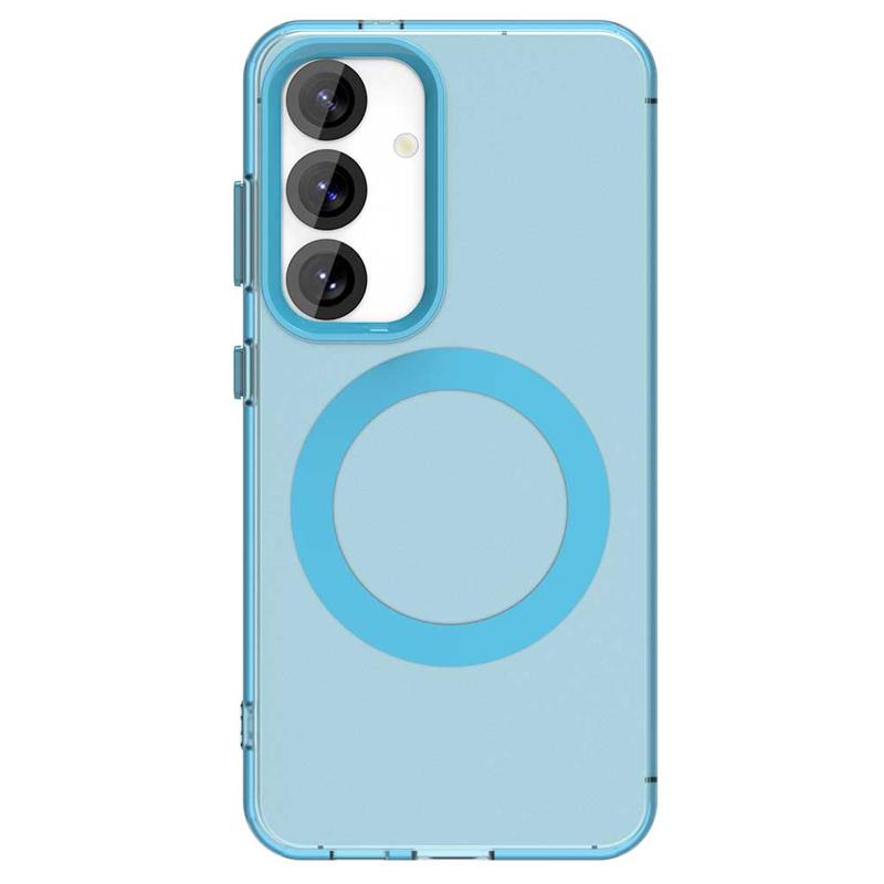 Для Samsung S23 Чехол Чехол Samsung Galaxy S23 Capa Прозрачный Круглый Магнитный Матовый Прозрачный Беспроводной Зарядки Fundas Samsung S23