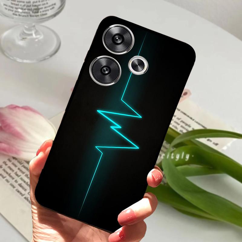 Чехол для POCO F6 Pro 5G Чехол POCOF6 Ударопрочный Мягкий ТПУ Силиконовый Чехол для Телефона Для Xiaomi POCO F6 Pro Capa F 6 Мультяшный Матовый Бампер