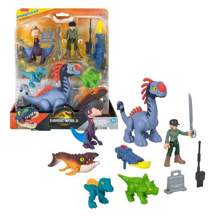 Fisher-Price Figurines Dinosaures Air, Mer, Terre - Jurassic World - Multipack Imaginext - Dès 3 ans - JFR25