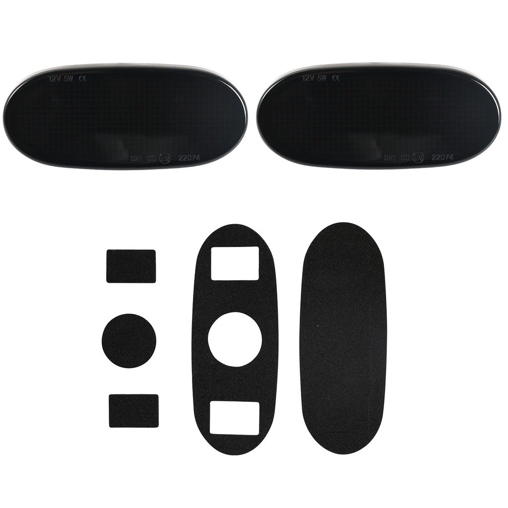 2 шт. Для Mercedes-Benz Sprinter W906 2006-2018 VW Crafter 2006-2016 Прозрачные и дымчатые линзы Светодиодные боковые габаритные огни Янтарные огни