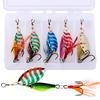 Fishing Lure Spinner Spoon Lure Rotating Metal Sequins Bait Hooks Wobbler Crankbait Fishing Tackle