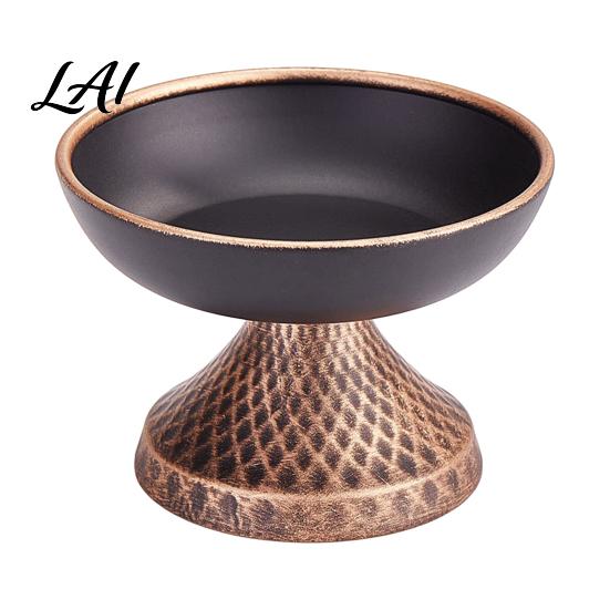 Wrought Iron Pillar Candle Holder Vintage Holder Retro Taper Stand Tabletop Decorative Stand for Wedding Dining Table Fireplace Mantel Shelf