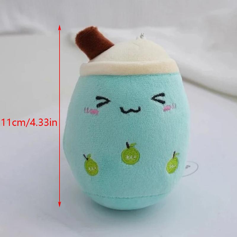 11 см чашка для чая с пузырьками плюшевая игрушка брелок кавайные фигурки мультфильм кукла брелок сумка автомобиль кулон мягкая игрушка подвеска