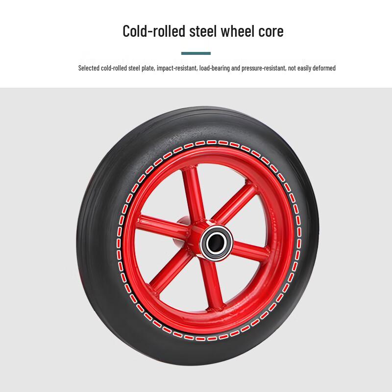 320mm Solid Rubber Industrial Hand Truck Wheel