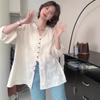 Женская кружевная жаккардовая куртка для защиты от солнца - Летний повседневный кардиган свободного кроя, топ 2024