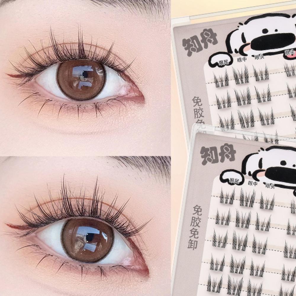 DIY Self-adhesive Lash Clusters Reusable False Eyelash Clusters Cute Adhesive False Eyelashes Lady