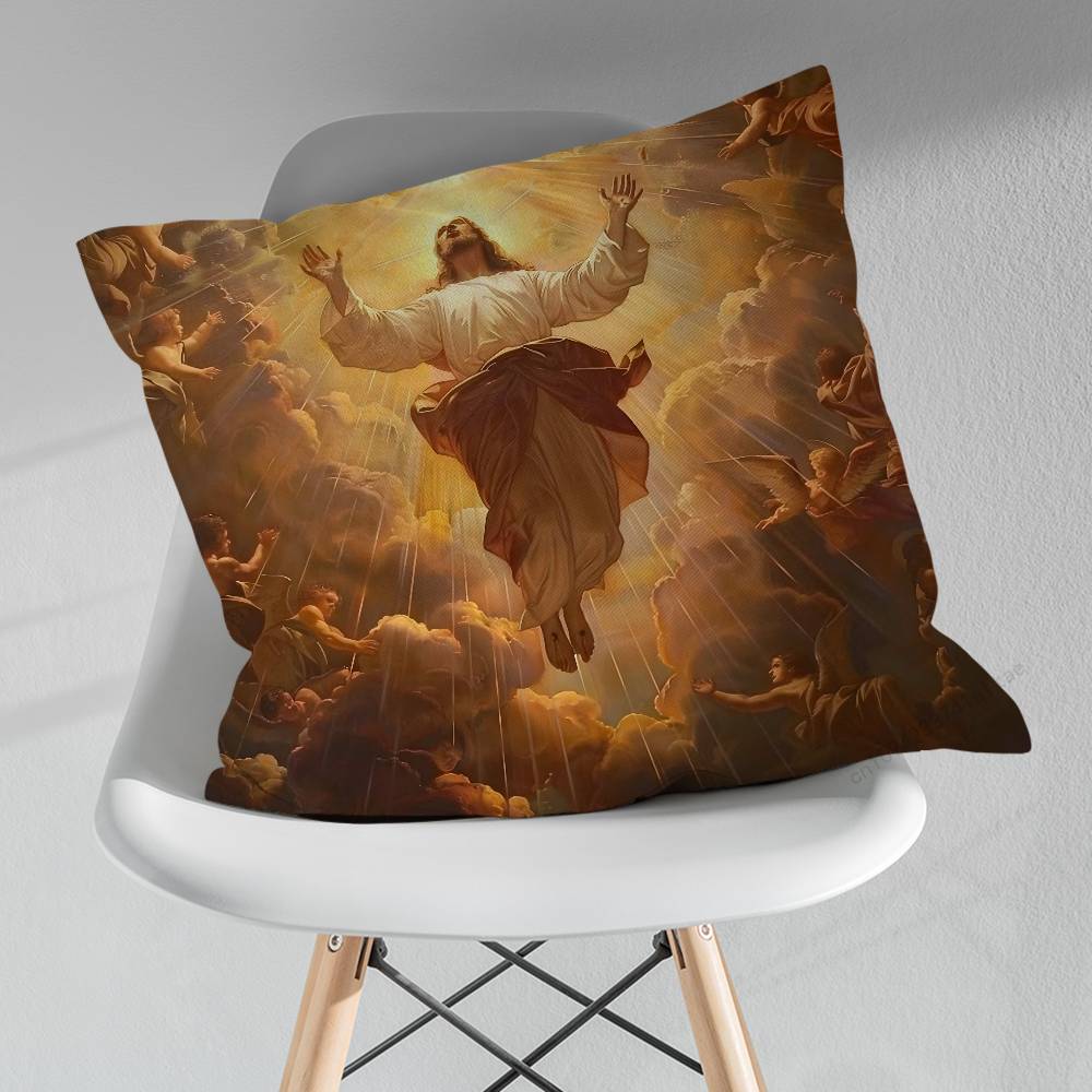 Bible Jesus Belief Various Sizes Square Pillow Case For Car Home Bedchamber Decor Birthday Gift
