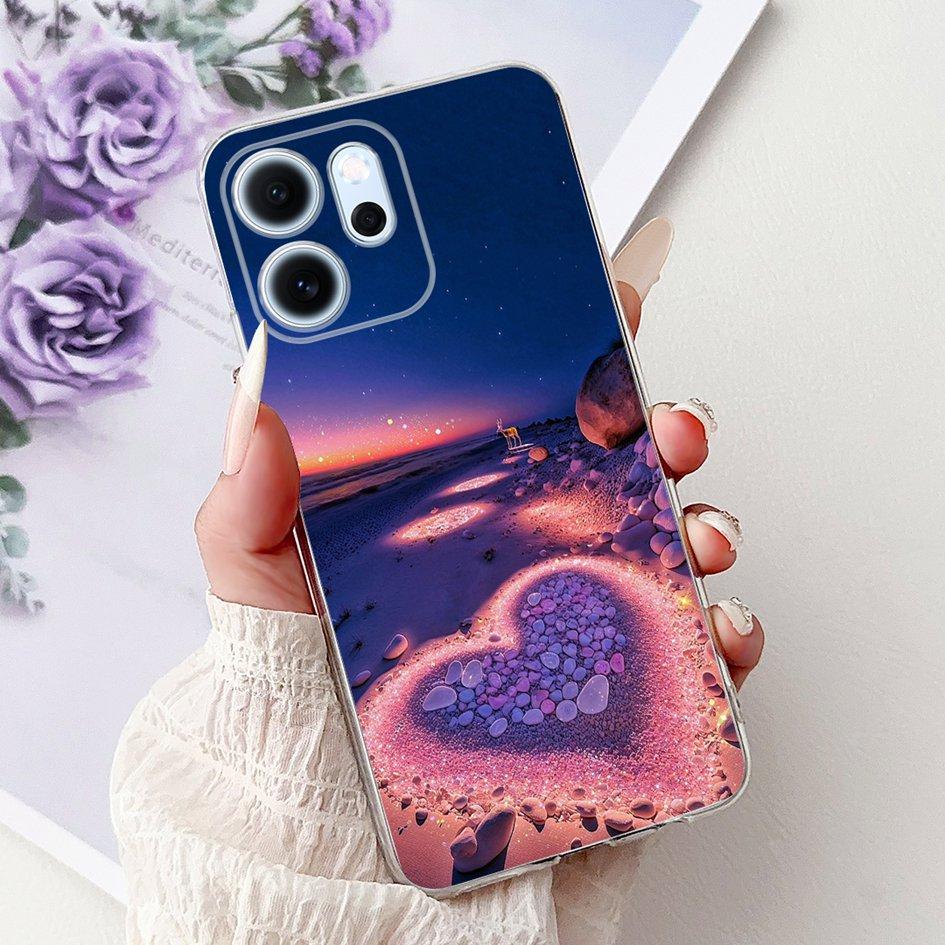 For Cover OPPO Reno 14F 2025 Case Reno14F Popular Bamboo Bowknot Soft Silicone Clear TPU Bumper For OPPO Reno14 F CPH2743 Shells