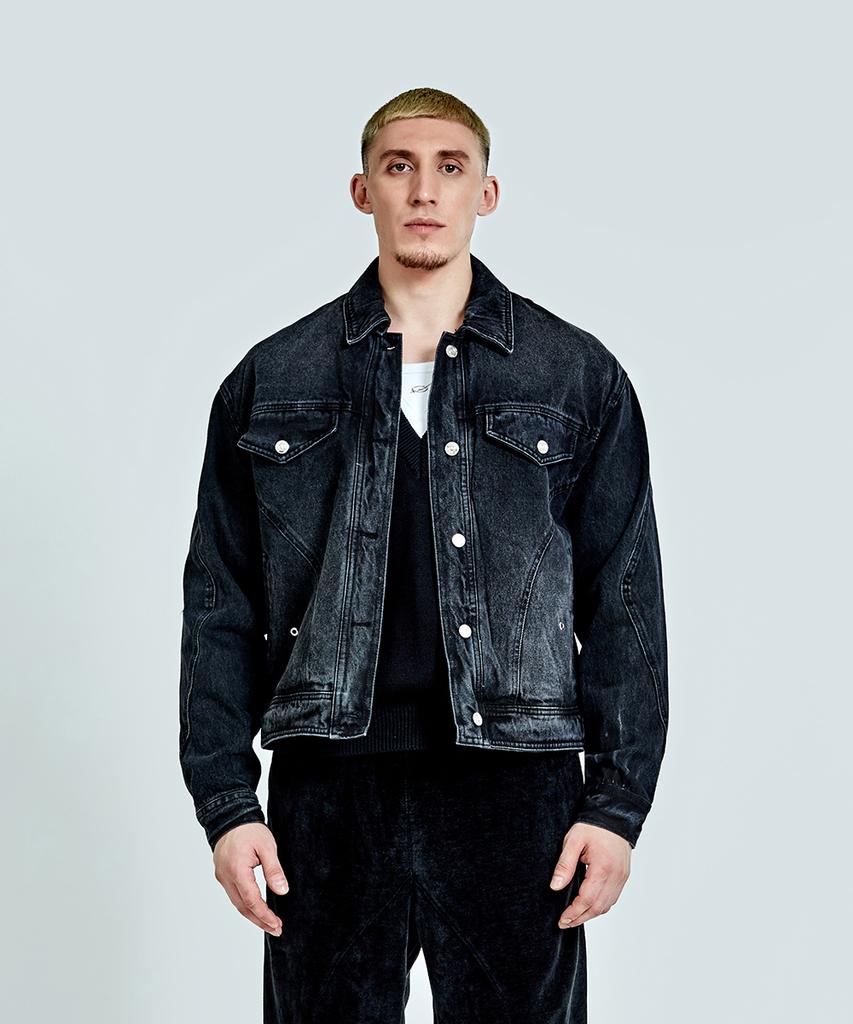 51Percent Tunnel Lining Denim Jacket - Washed Black