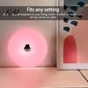 Aesthetic Room Decor Donut Night Light, Wireless Rechargeable 2-in-1 Table Lamp with Touch Dimmer, Modern Home Atmosphere Light Warm Orange Glow Wall