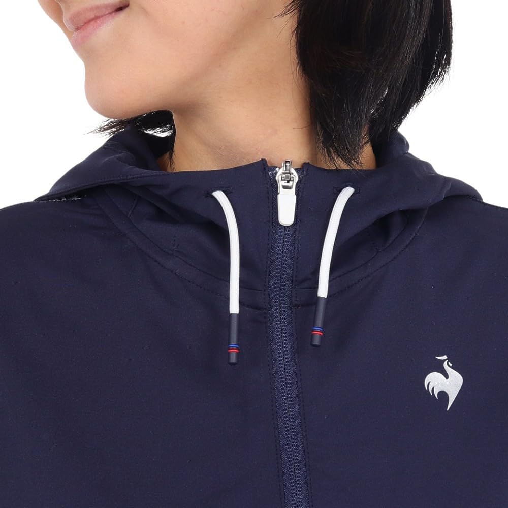 Coq Sportif Blouson Full water light rain облегченный гольф QGWXJK01 NV00 S [Le Golf] [Stretch Forcer] молния, водоотталкивающий, совместимый, ветрозащитный, женский