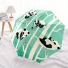 1pc Panda Forest Automatic Open/Close Umbrella Sturdy Iron Frame, Compact Travel UmbrellaIntricate Design Umbrella a0829095