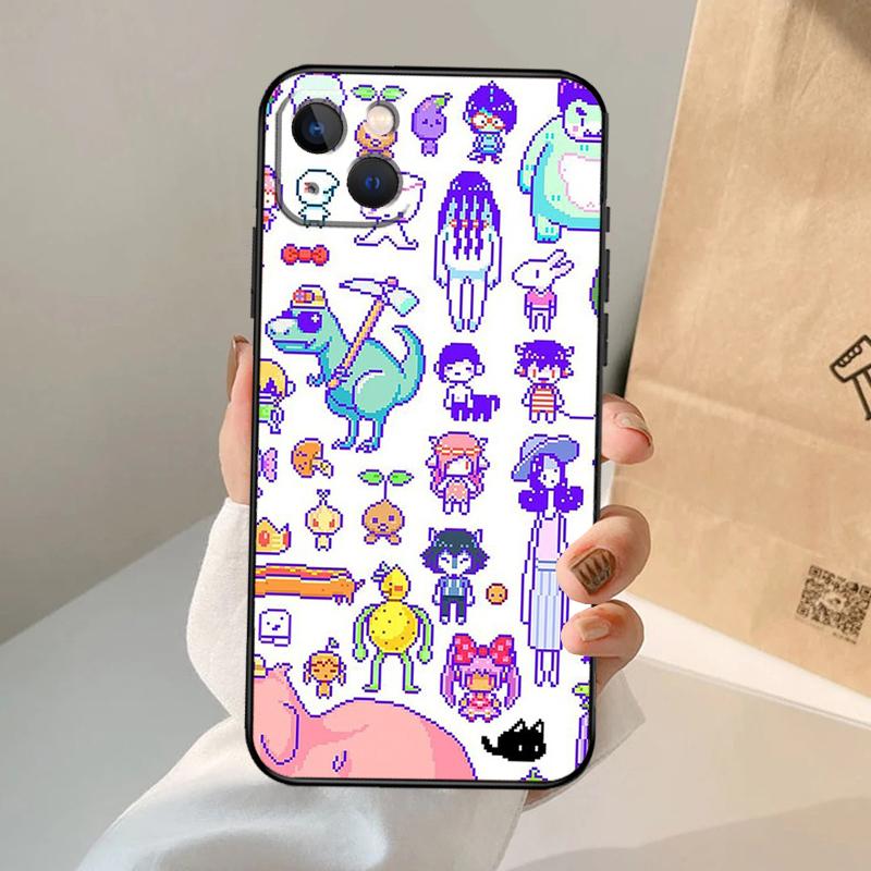 Чехол-кейс Omori для iPhone 16 15 14 12 Pro Max 11 13 Pro Max X XR XS MAX Plus 12 Mini Coque