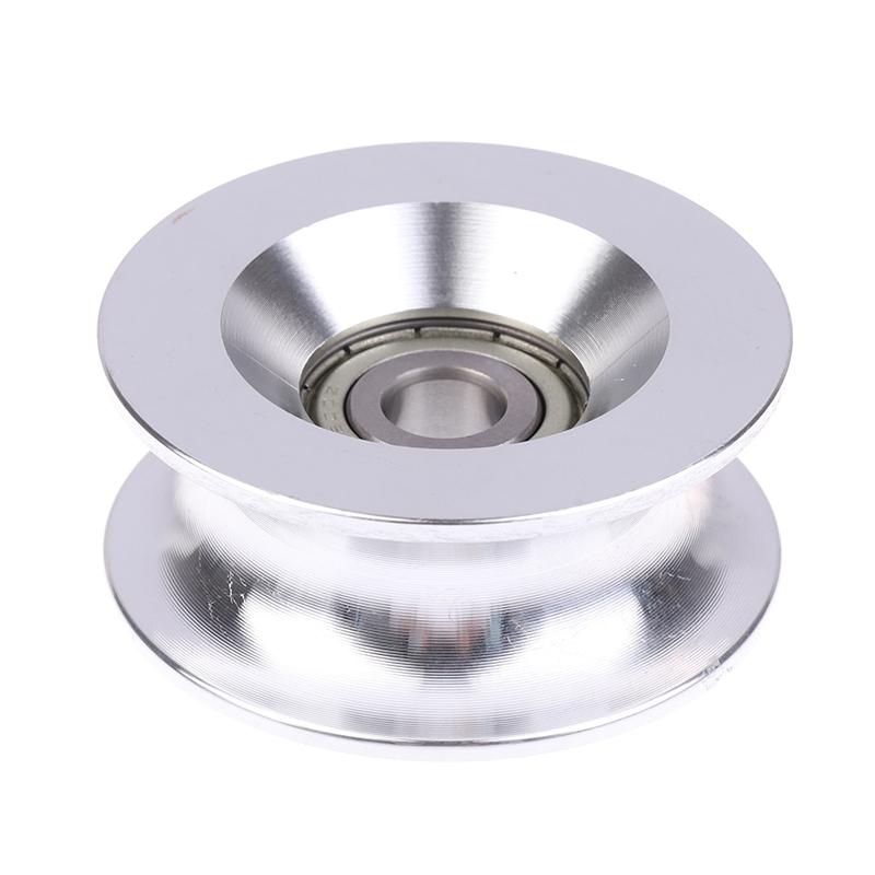 1 шт. U 10*60*25 мм U-образное высоконагруженное алюминиевое опорное колесо с подшипником 6200, подвижный шкив, резиновый ролик