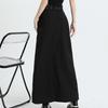 Long Black Skirt Women Streetwear High Waist A-line Belt Slim Irregular Split Sexy Goth Maxi Skirt Autumn Fashion