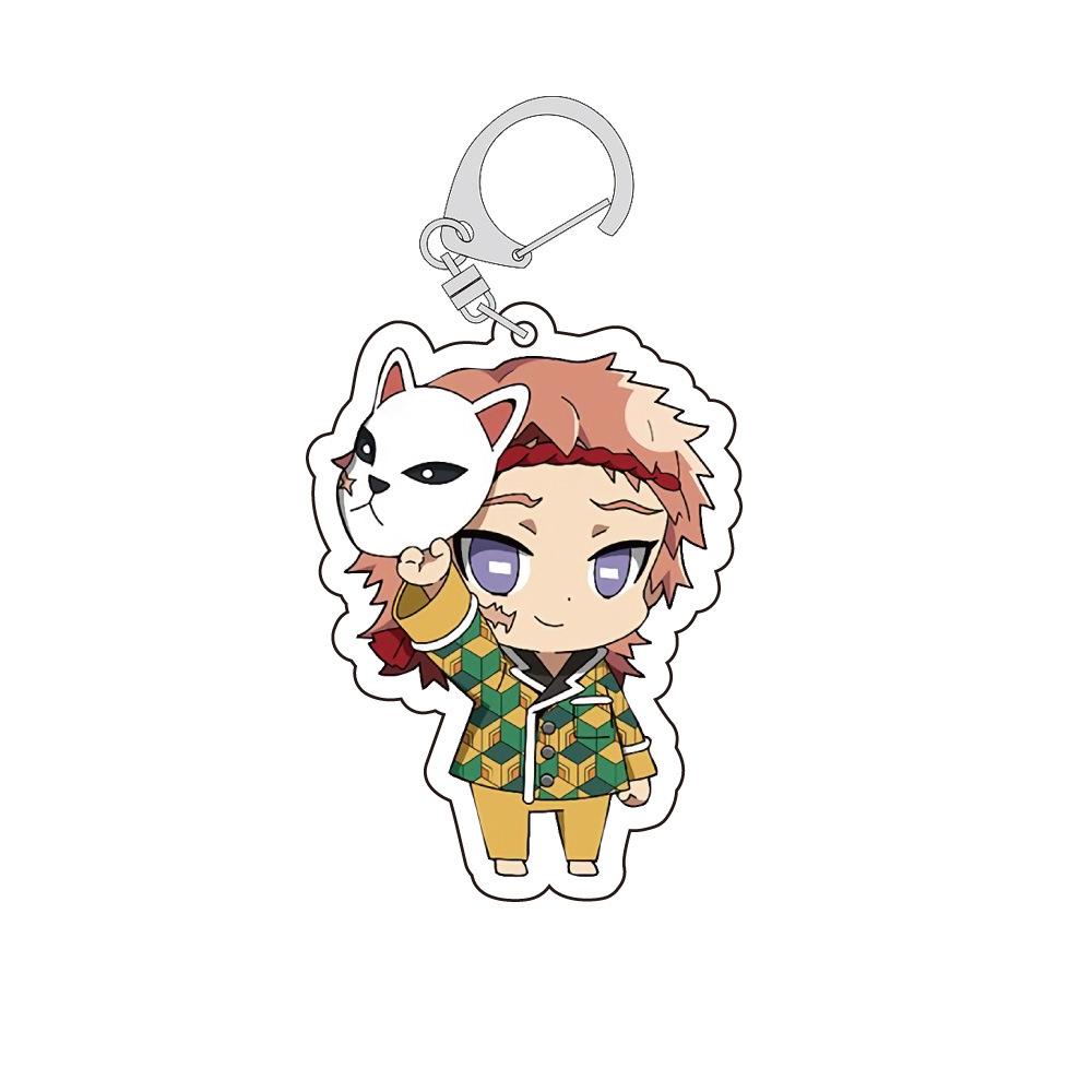Клинок, рассекающий демонов Kimetsu Yaiba Танджиро Незуко Токито Муичиро Акриловый двусторонний брелок Прозрачный аниме-подвеска Косплей Мини легкий