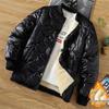 Men's Winter Fleece-Lined Korean Style Cotton-Padded Jacket - Loose, Lightweight, Trendy Baseball Outerwear