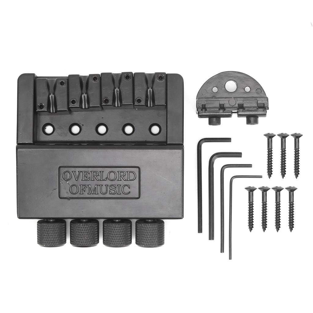 Басовая струна, бридж 4?Струна без головки цинковый сплав хвост музыкальный инструмент аксессуары черный