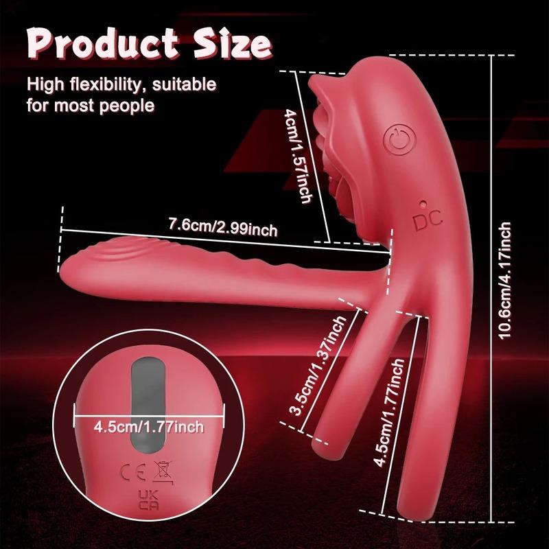 Vibrating Cock Ring Penis Sleeve with Rose G Spot Clitoral Stimulator Ejaculation Delay Couple Sex Toys for Men Women Erection