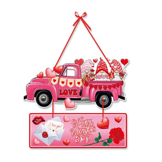 Подвеска на День святого Валентина, мультяшный дверной подвесной орнамент, романтический праздничный дверной знак для украшения дома, вечеринки