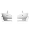 2 Sets Tablet Wall Mount Phone Holder Wall Hanging Bracket Dock Cable Organizer Stand for IPad/iPhone 15/Samsung/Kindle/E-Reader