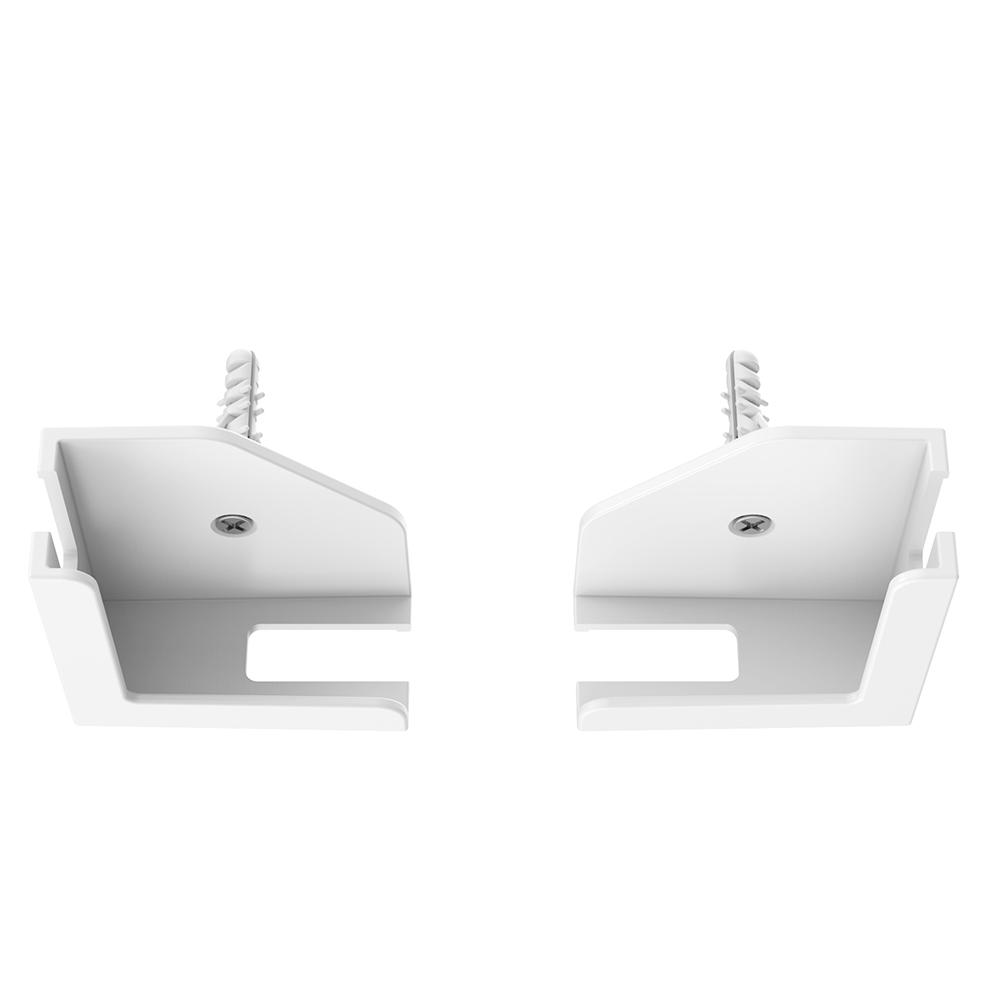 2 Sets Tablet Wall Mount Phone Holder Wall Hanging Bracket Dock Cable Organizer Stand for IPad/iPhone 15/Samsung/Kindle/E-Reader