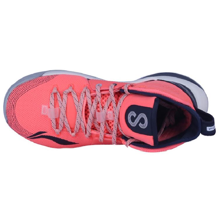 Li Ning SONIC 7 PE Игровая версия Высокие баскетбольные кроссовки Мужские Оранжевые ABAQ025-V