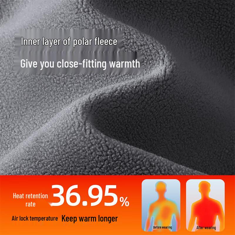 Hodo Men's Fleece Lined Round Neck Sweatshirt