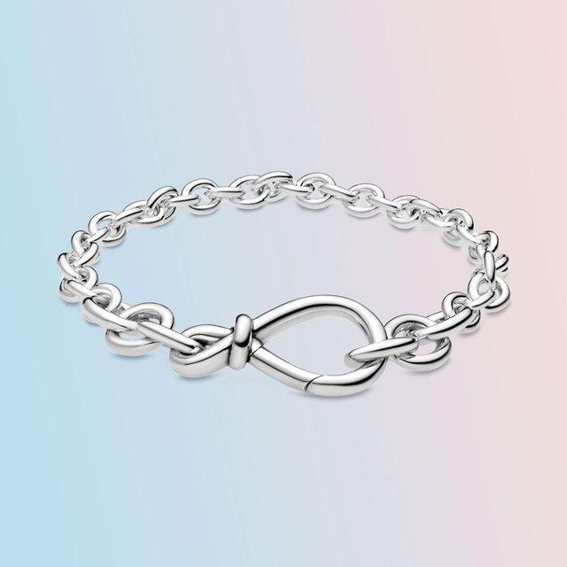 Браслет из стерлингового серебра 925 пробы, женское сердце, браслет-цепочка в виде змеи, подходит для темперамента, очаровательные бусины, ювелирные изделия, подарок