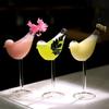 2Pcs/Set Bird Champagne Glass Creative Molecular Smoked Cocktail Goblet Glasses Party Bar Drinking Cup Wine Juice Cup 150ml
